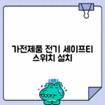 가전제품 전력 순환 차단기 설치