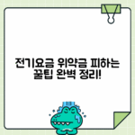 전기요금 위약금 발생 조건과 회피법