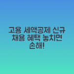 고용증대 세액공제 | 신규고용 창출시 세금감면 혜택 완벽분석