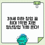청년창업사관학교 | 만 39세 이하 최대 1억원 창업지원 프로그램 총정리