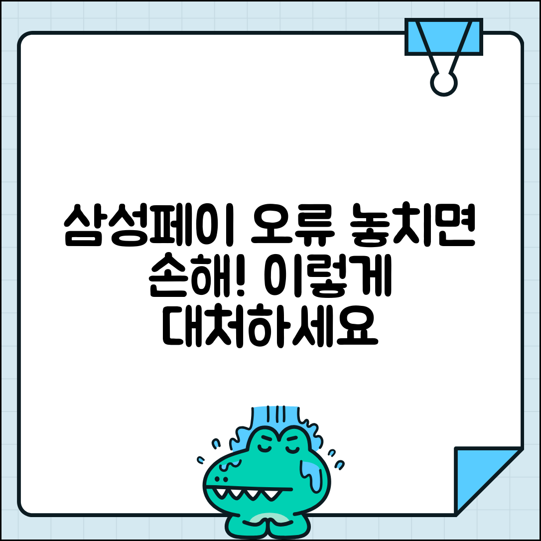 삼성페이 오류 공지가 늦을 때 사용자 대응 방법