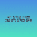 국가장학금 | 2025 국가장학금 소득구간별 지원금액 신청방법