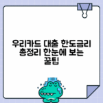 우리카드 올인원대출: 이용조건·한도·금리