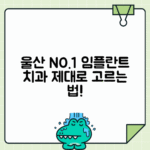 울산 동북중구 임플란트 치과 추천