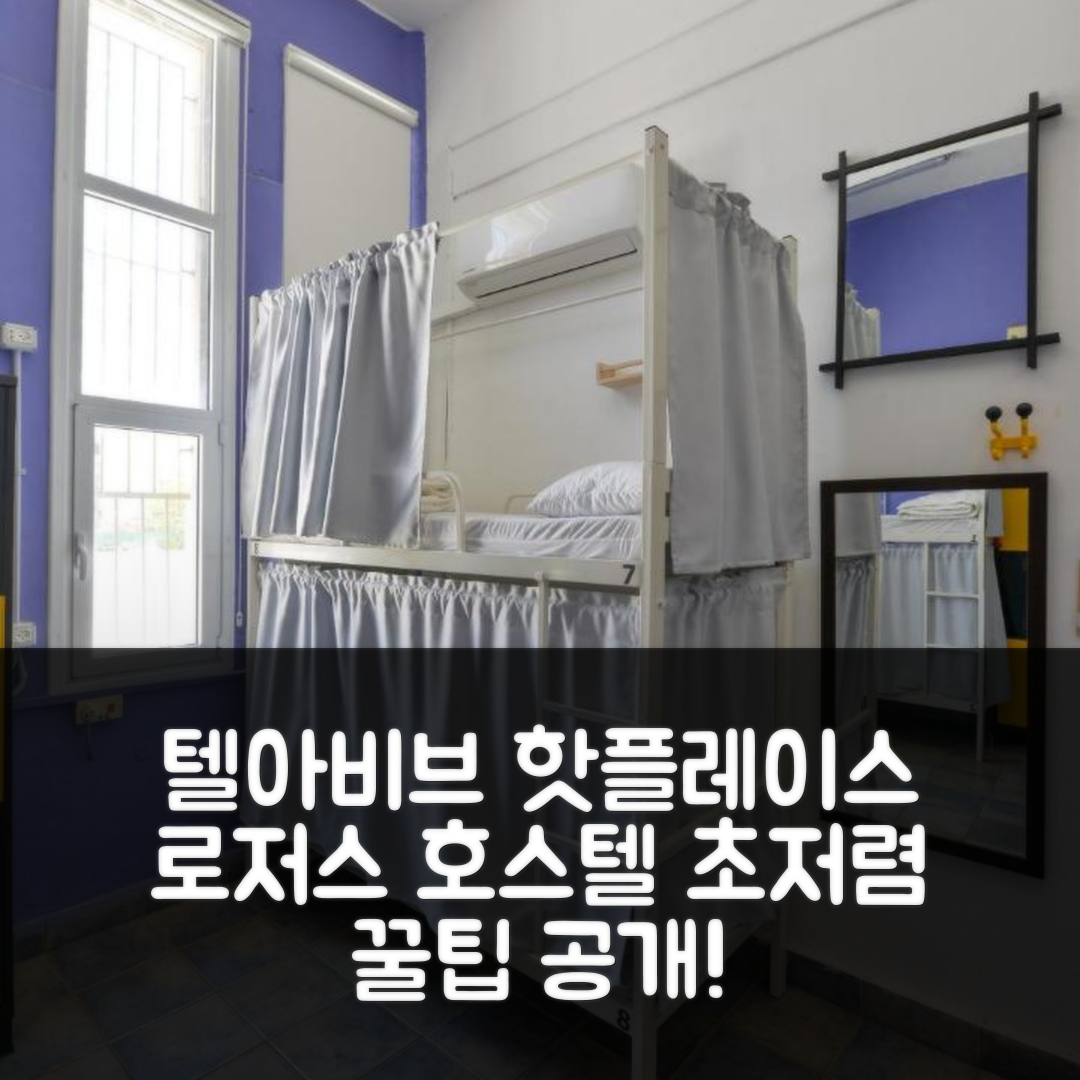 로저스 호스텔 텔 아비브(Roger's Hostel) 텔아비브 핵꿀팁 예약 후기