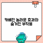 카베진 제품 사용 후 효과 및 부작용 분석