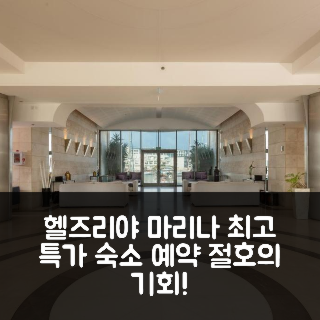 Herzliya Marina Lagoon Apartment (헬즈리야 마리나) 최고 숙소 특가 예약 꿀팁