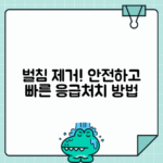 벌침 제거하는 안전한 방법과 주의해야 할 점