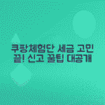 쿠팡체험단 소득세 신고 방법 알아보기