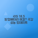 iOS 18.5 정식 업데이트 발열 배터리 속도 문제 해결 여부