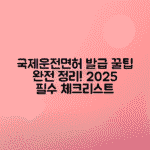 2025 국제운전면허증 발급 방법과 필수 체크리스트 안내