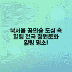 북서울꿈의숲 정원문화힐링센터 서울 도심 힐링여행지로 떠오른 이유