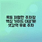 샛강역 근처 주차비 순위 - 양천구 목동 일대 주차장 완전 가이드